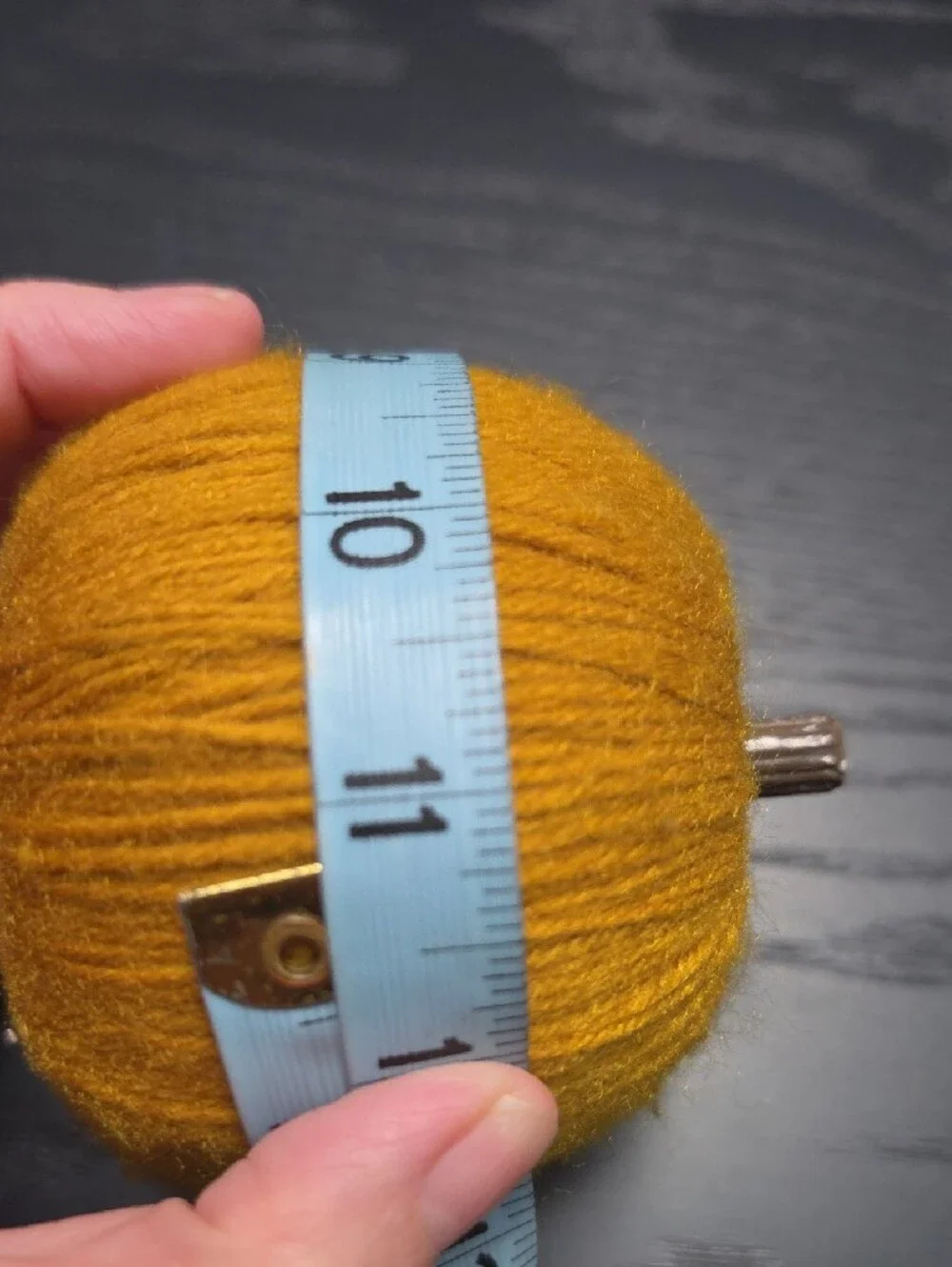 Handmade Yarn Pumpkins Trio - Black, Orange, Mustard - Home Art
